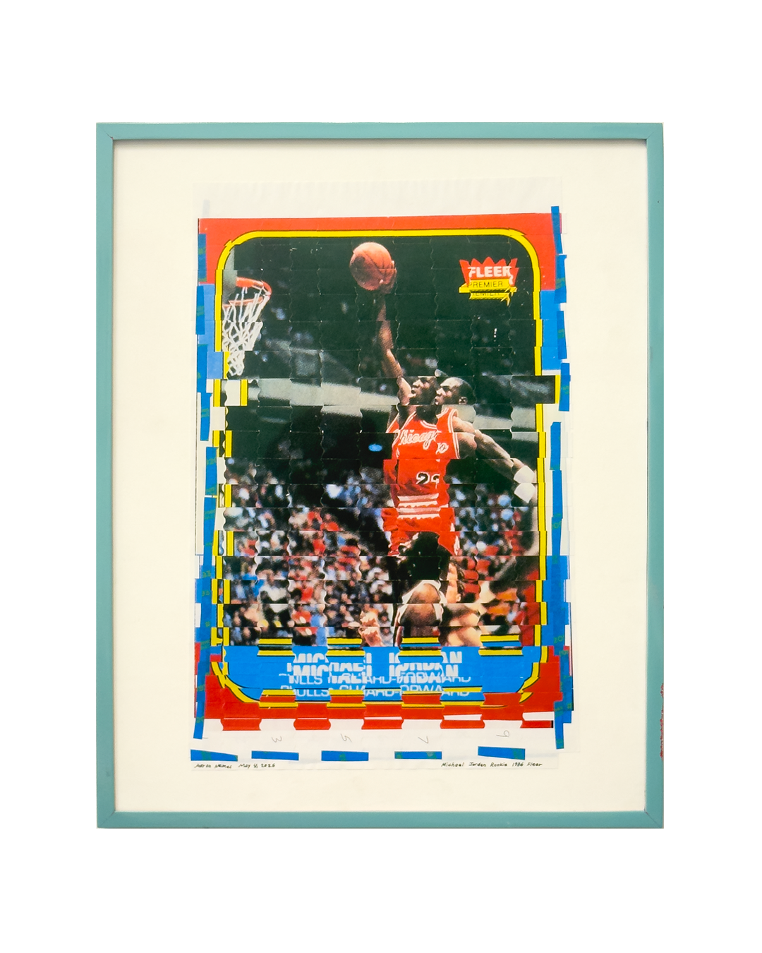 Michael Jordan Rookie | 2025 | paper weaving | 12 x 17.5 inches | $350 (witth frame)
