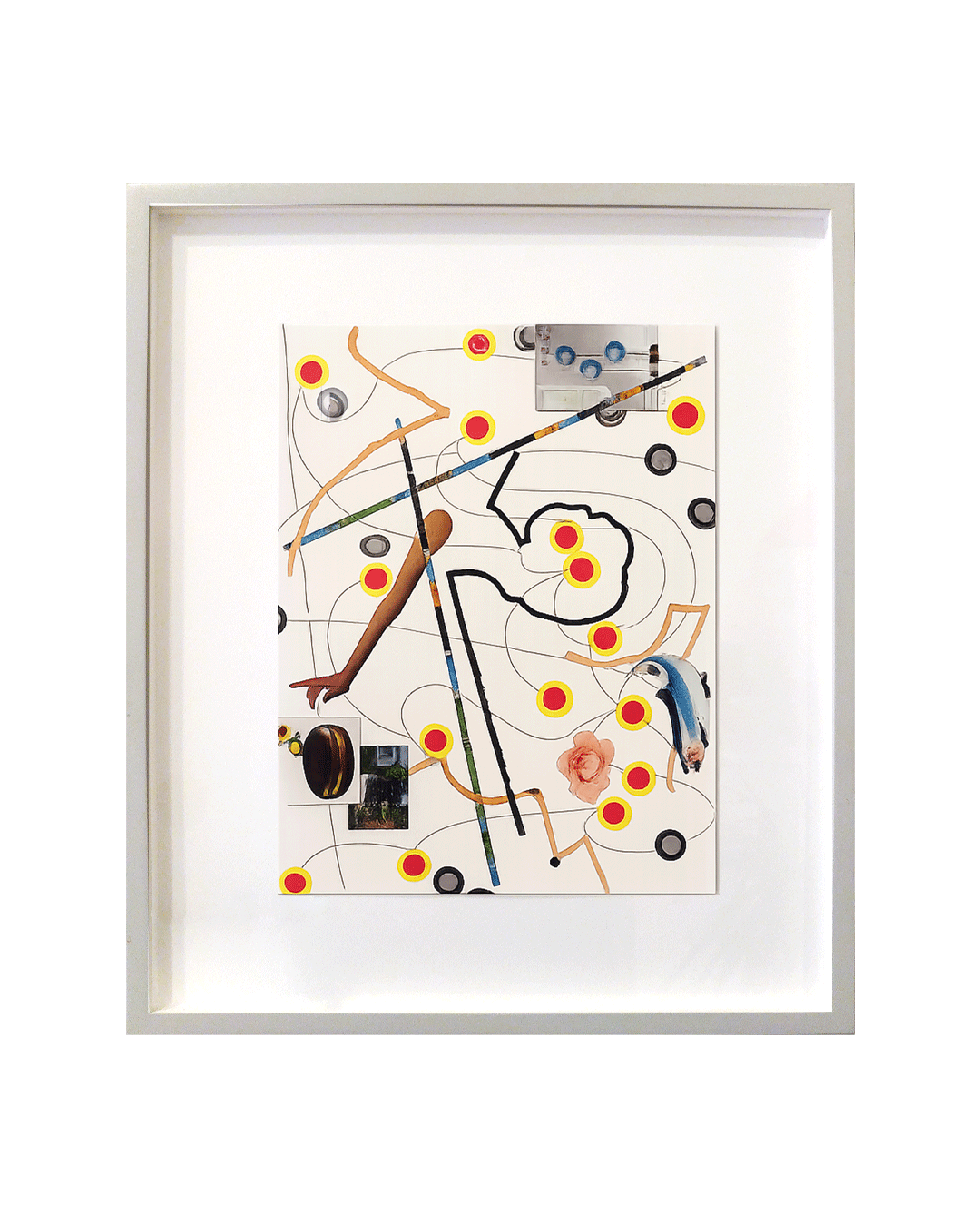 Question 59 | 
2021
 | Collage, acrylic, pen on paper | 
14 x 11 inches *inside paper size
| Orientations variable | with frame
650 USD