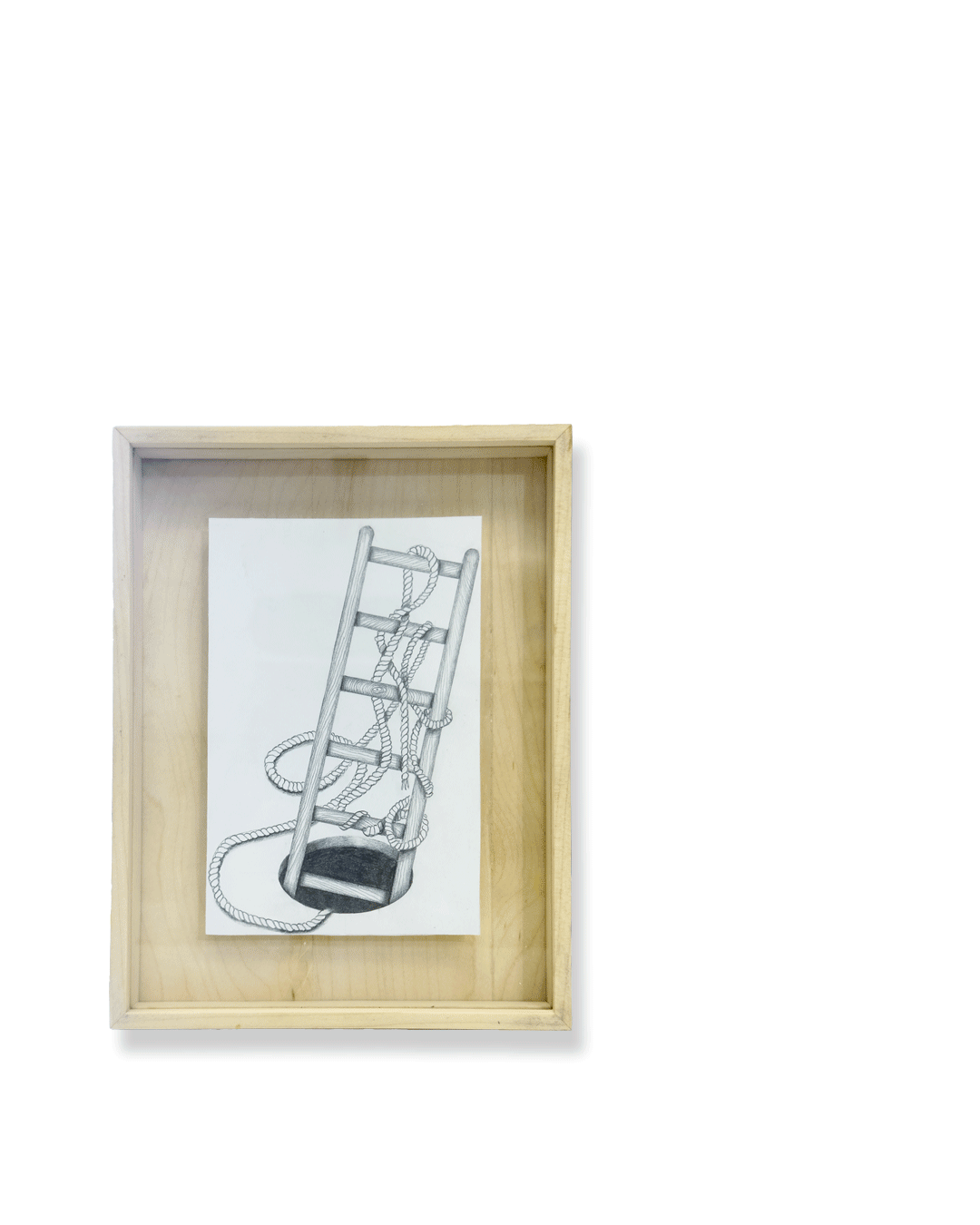 Escape hole | 2026
6x4 | graphite on paper 
 $200 without frame. With $500