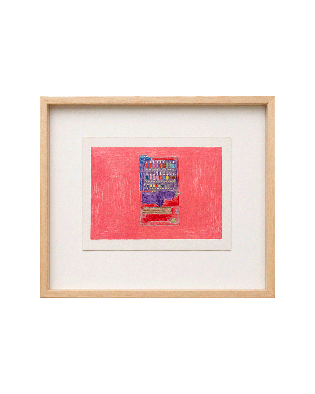 Untitled | 
2024 | 
Crayon and graphite on paper | 
9 x 12 inches (15x18 frame) | 
(Collection of the Gallery, Available for Sale)  | 
600 USD