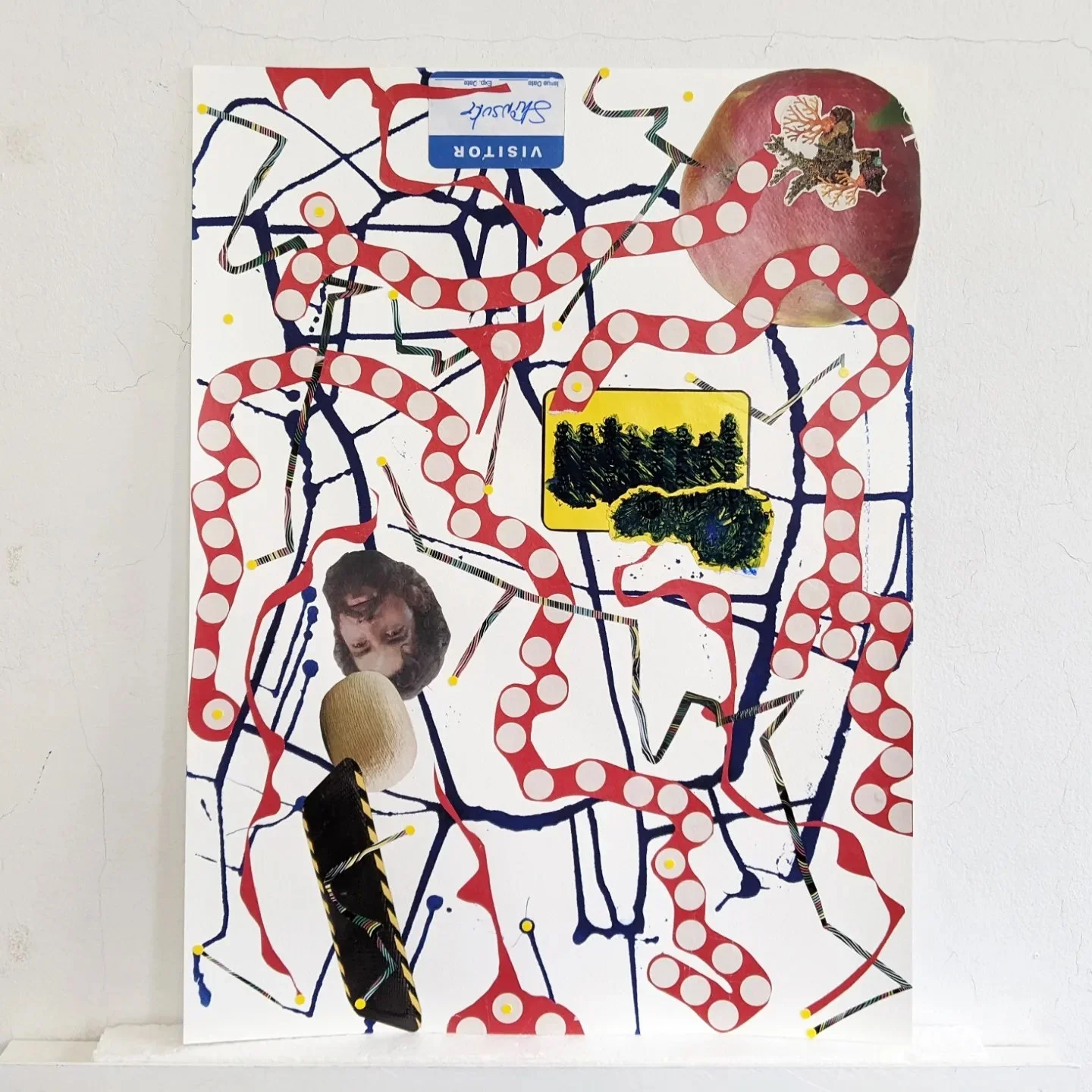 2023  Collage, acrylic, pen on paper  18 x 24 inches (24 x 18 inches)  Orientations variable