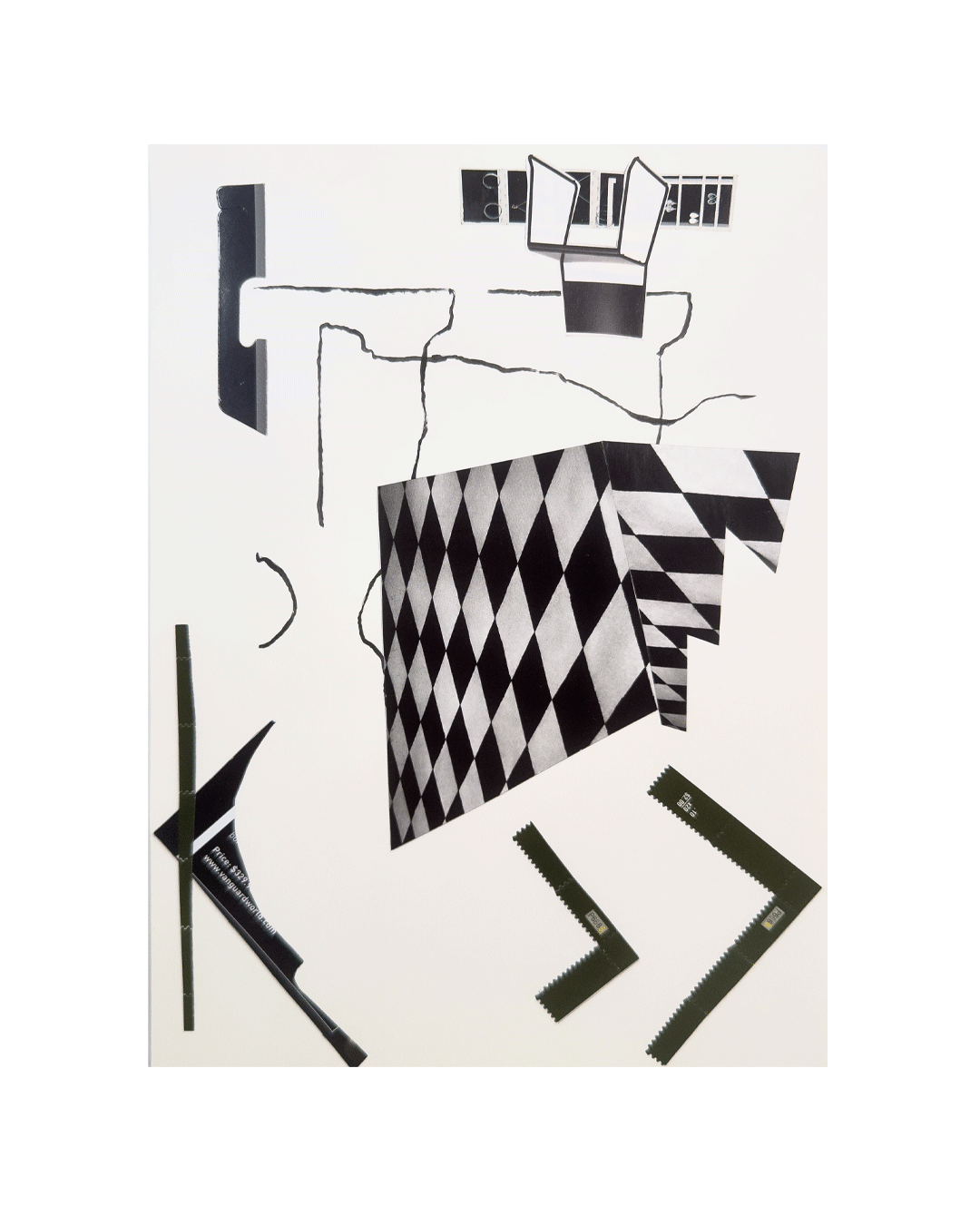 Untitled |
 2014 |
 Collage, marker on paper
11.69 x 8.27 inches | 300USD