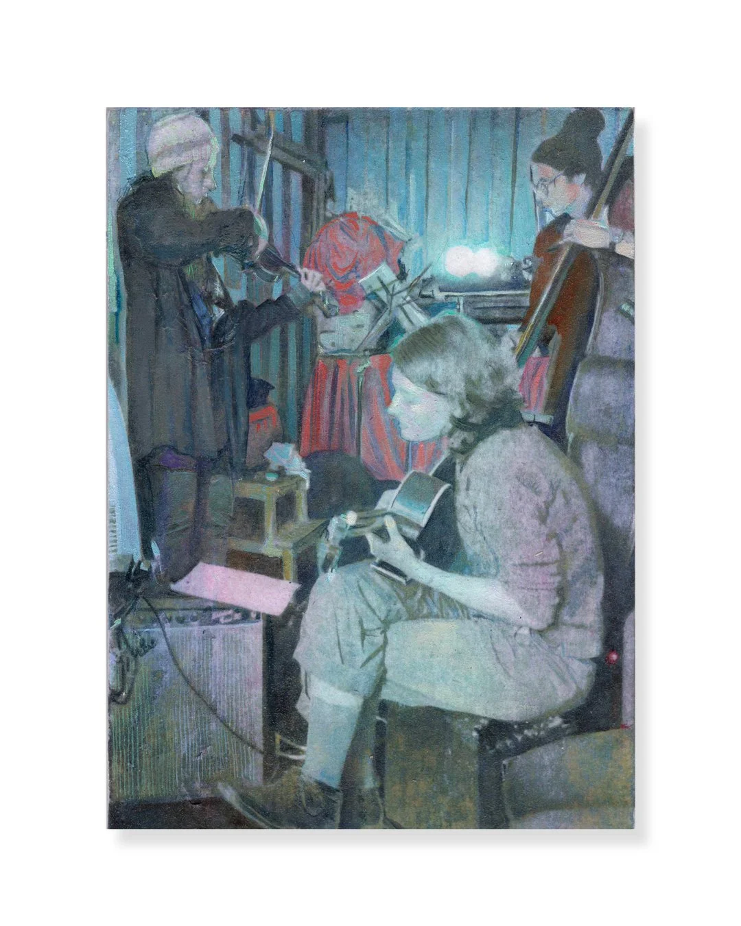 Chris | Pitsiokos | Quartet at 7Belvidere | OilOnWood | 5x7 | 2020 | 600USD
