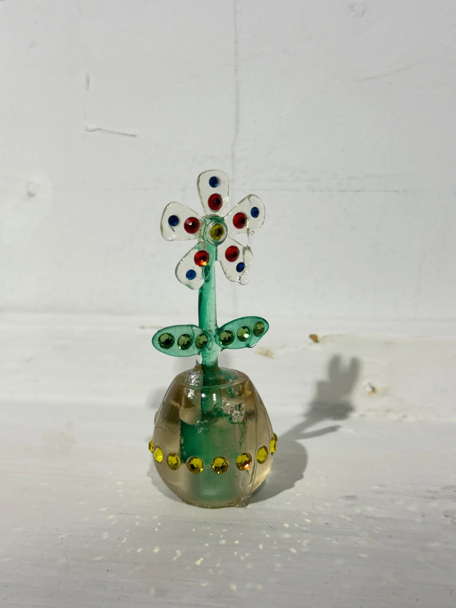 Floral Charms Series | 
2026 | 
Dimensions variable: Height about 4 inches | 
Resin, metal-backed crystals, automotive paint | 325USD