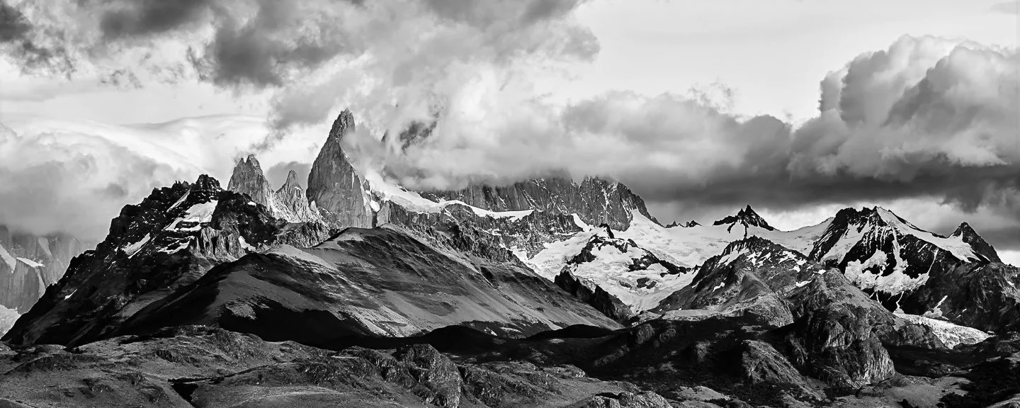 Cero Fitz Roy in the clouds, Los Glaciares National Park, Argentina