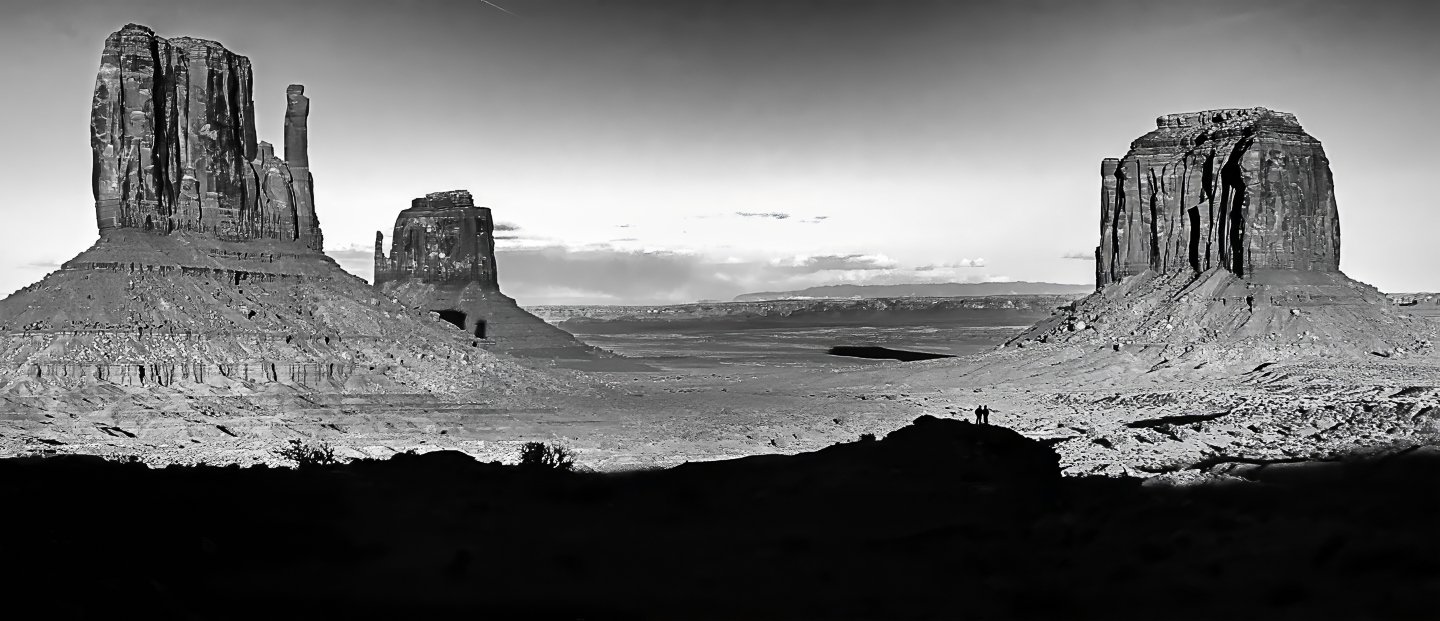 West Mitten, East mitten, Merrick Butte (L to R)