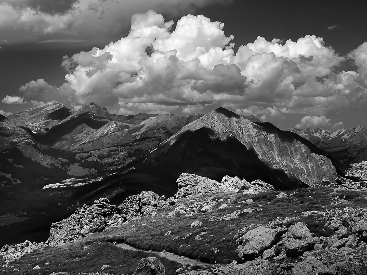 Cloud shadows, Gothic Mountain near Crested Buttte (2024)