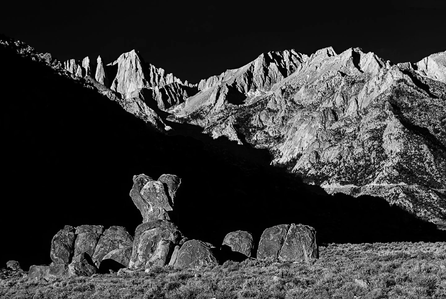 Mt Whitney from Owens Valley near Lone Pine (1989)