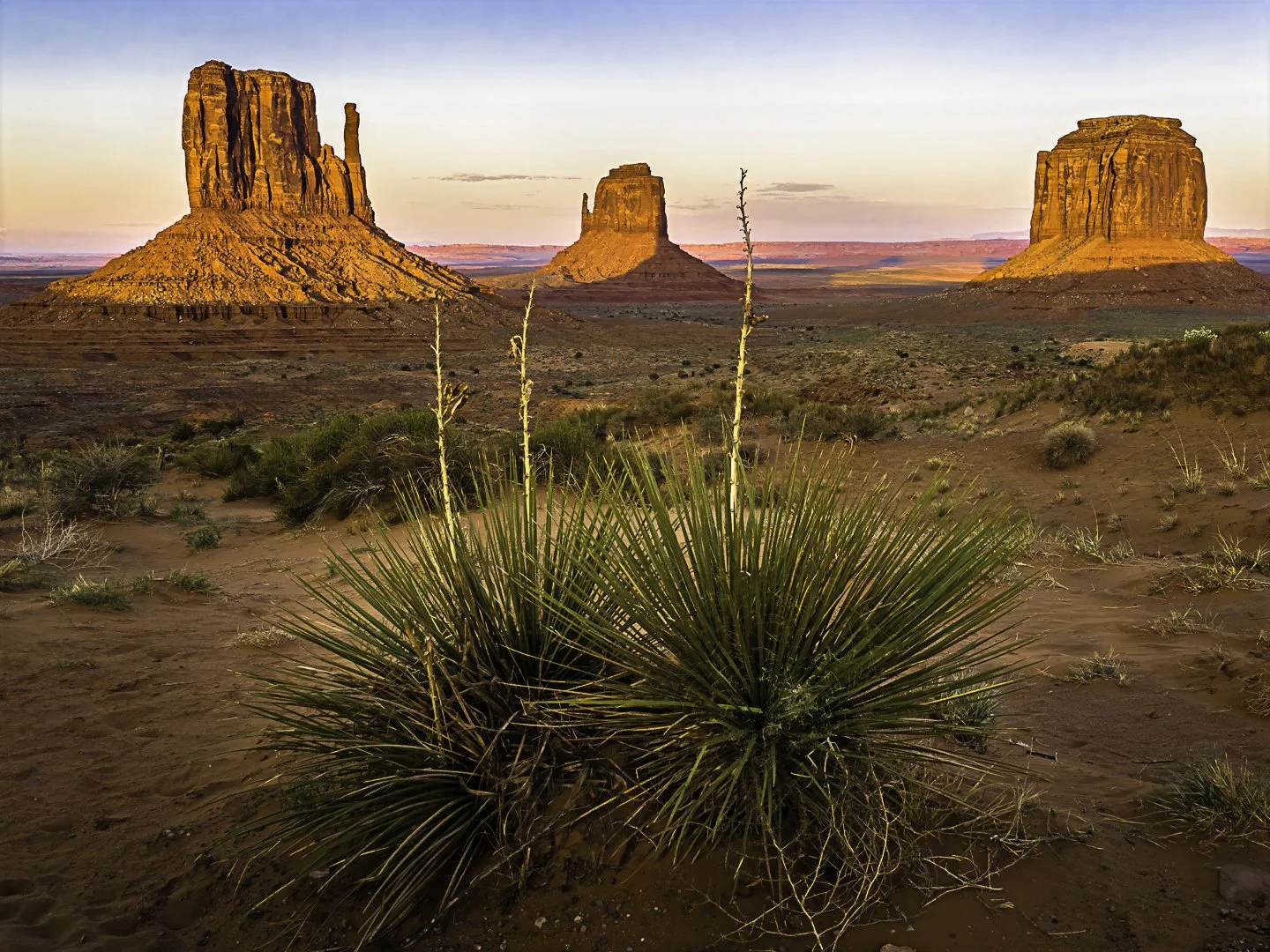 West Mitten, East mitten, Merrick Butte (L to R)