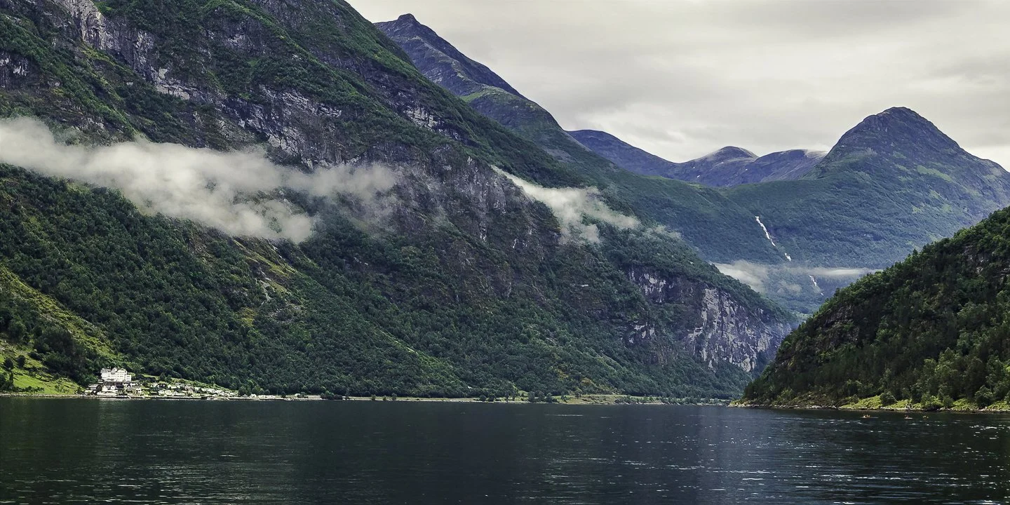 Village of Geiranger (lower left)