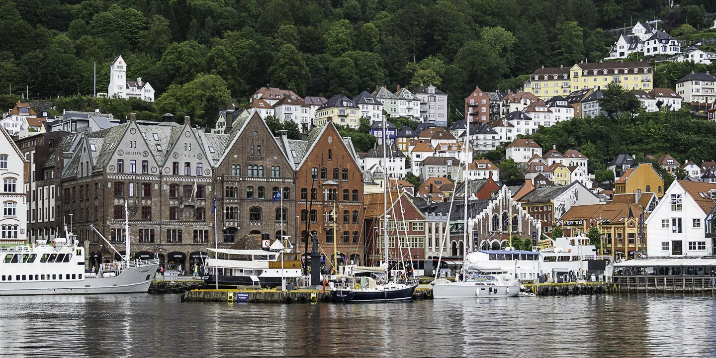 Waterfront at Bergen harbor