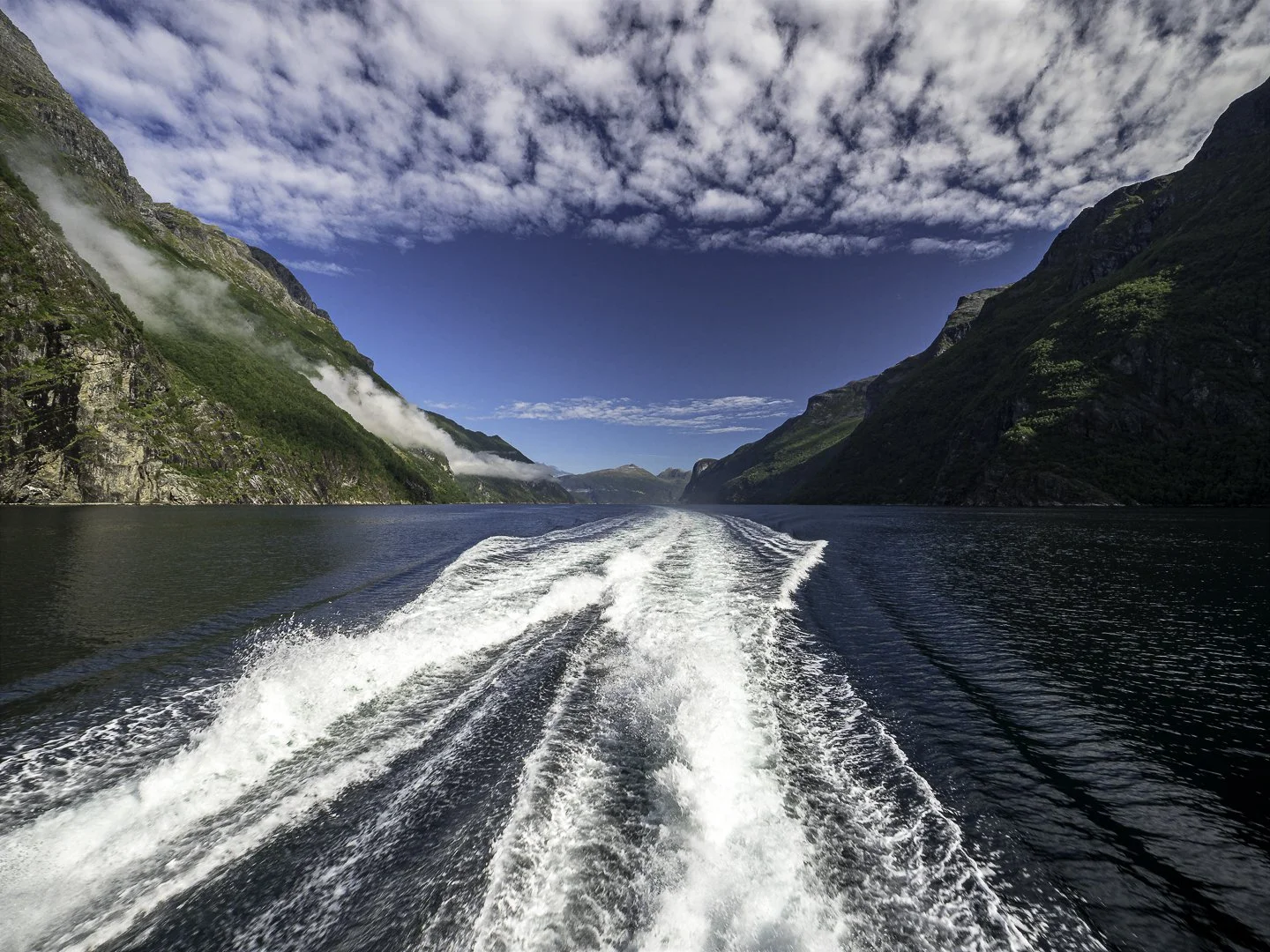 Entering Geiranger Fjord
