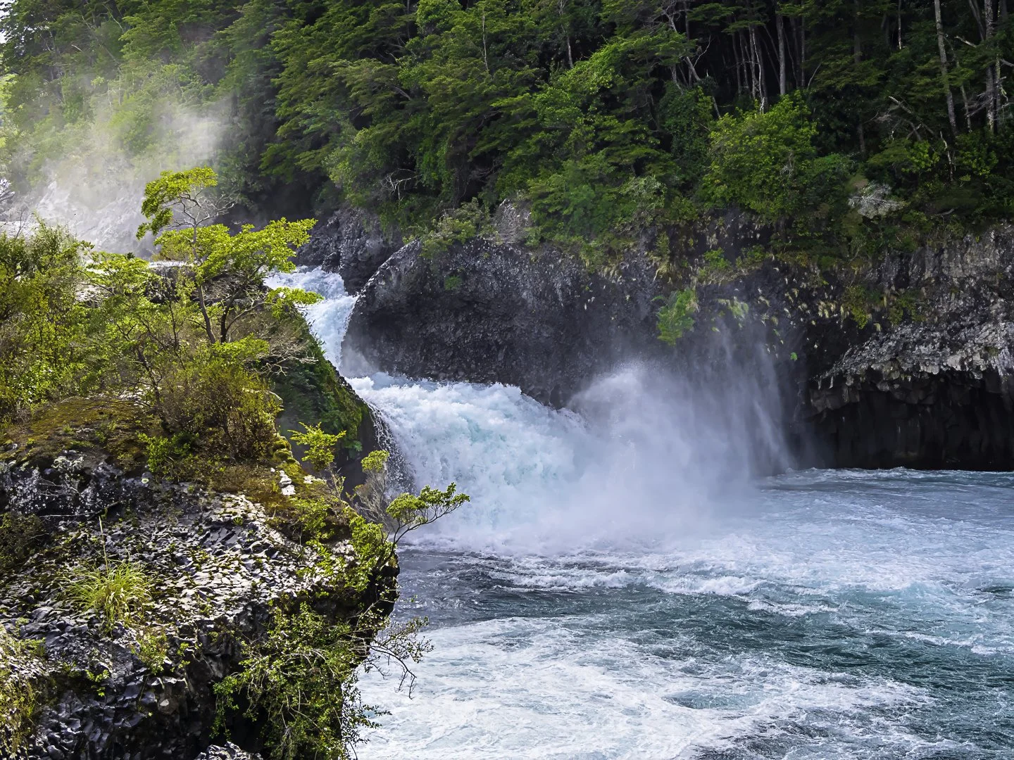 Petrohue Falls, Vincente Perez Rosales National Park, Chile