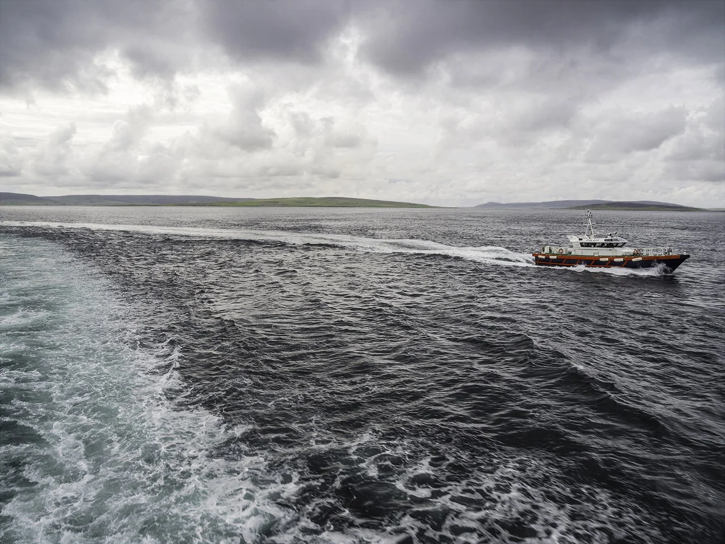 Leaving Orkney for Shetland
