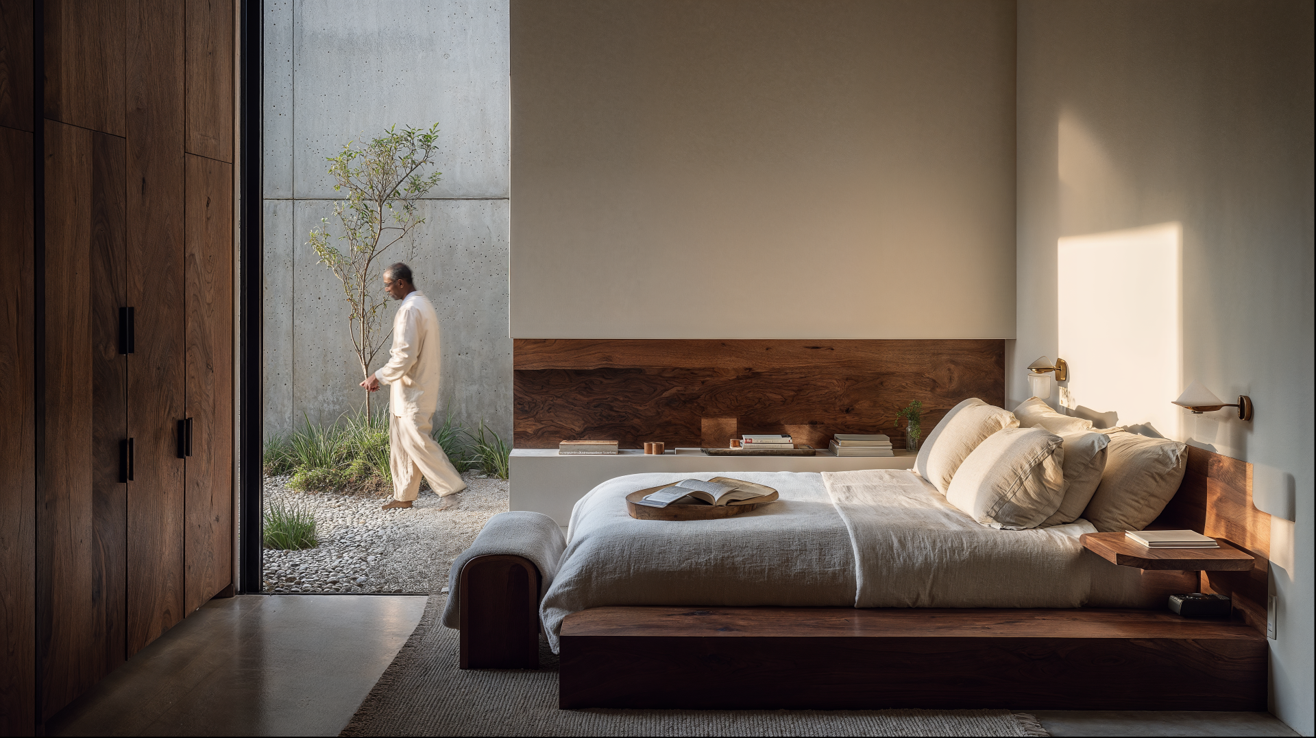 Basalt Monolith House, Bedroom.png