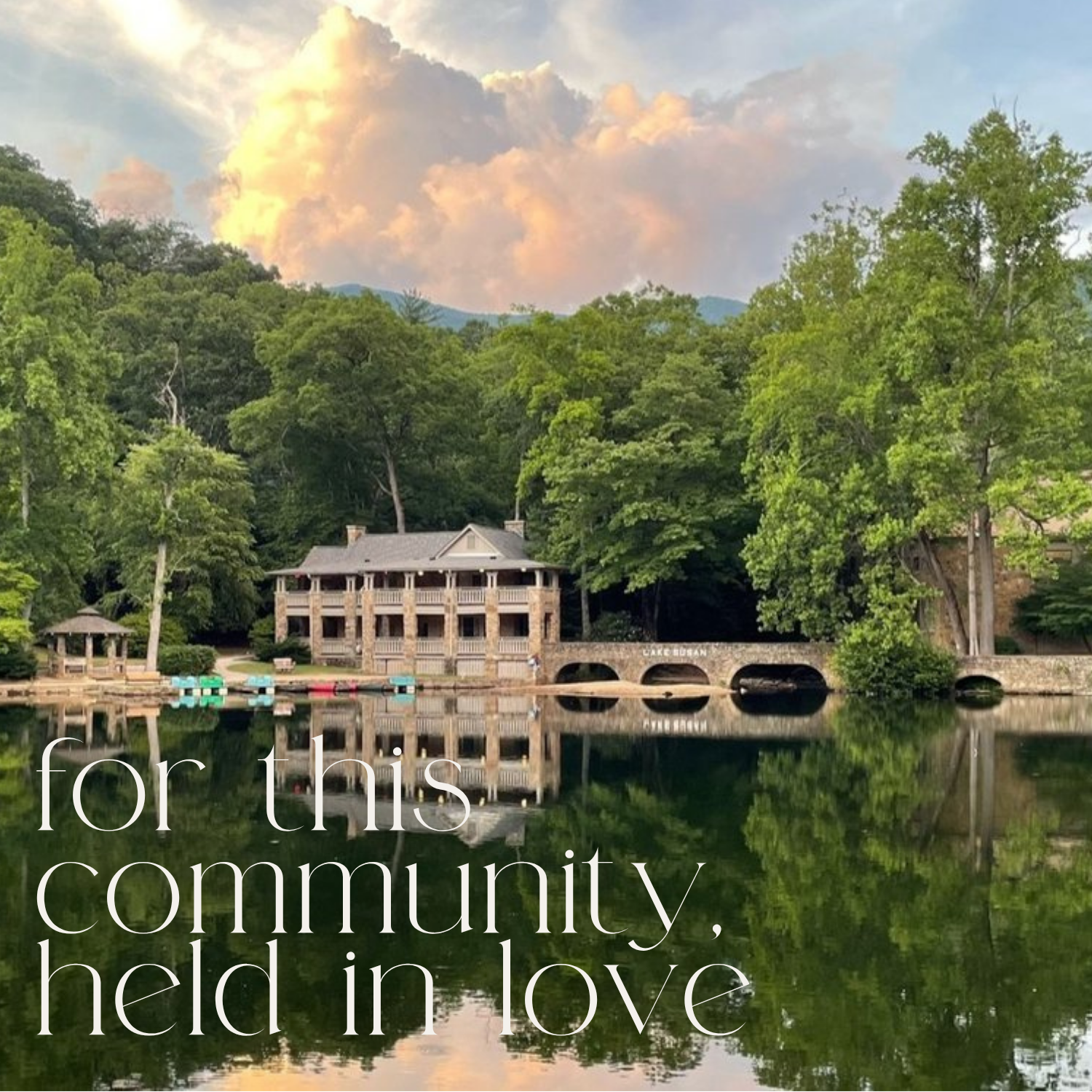 a blessing for this community, held in love