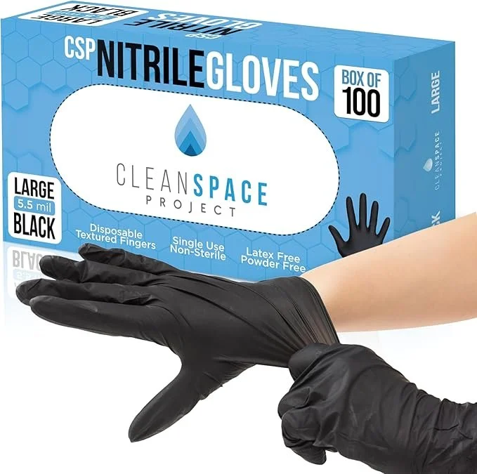 Black Nitrile Gloves