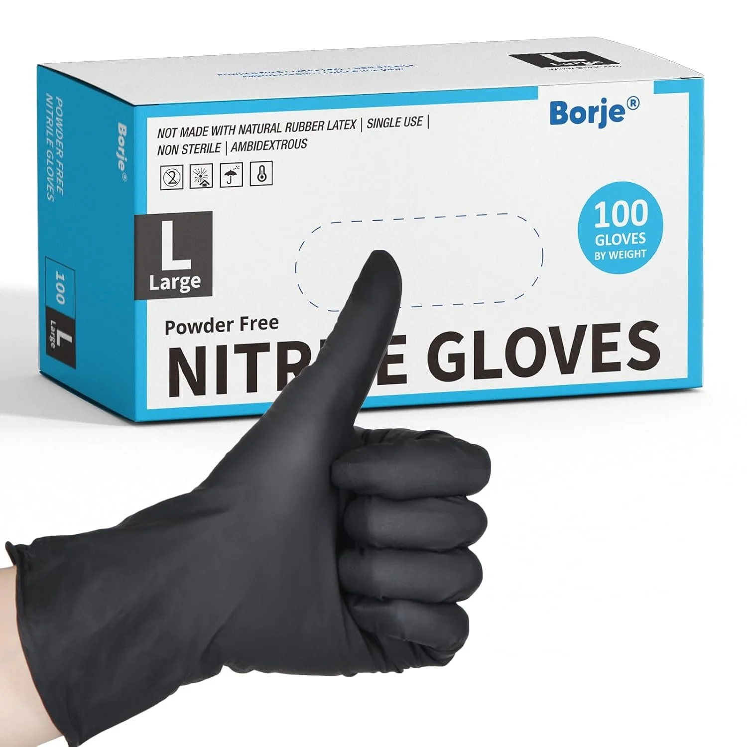Black Nitrile Gloves