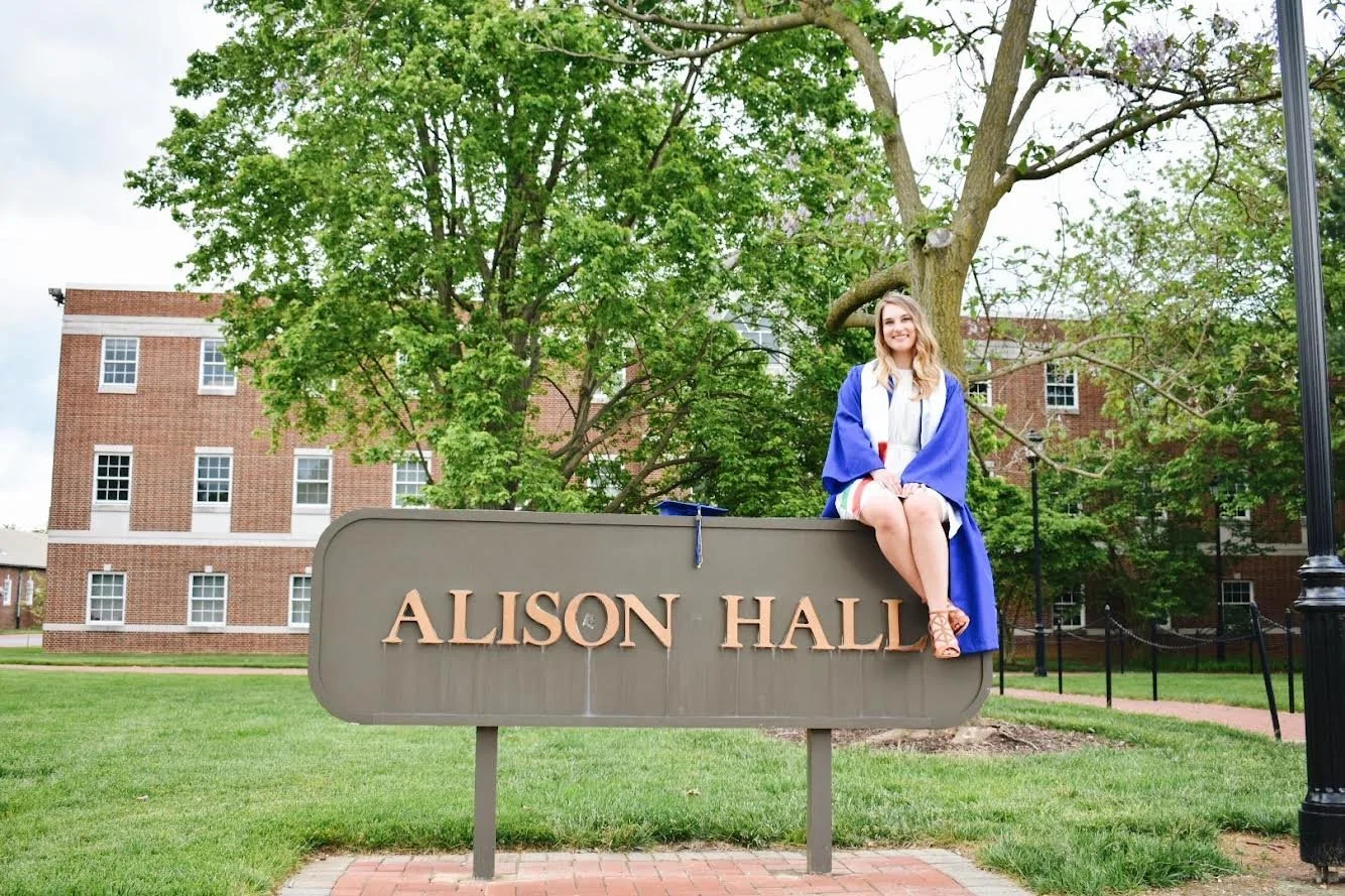 Graduate school commencement photo of licensed therapist