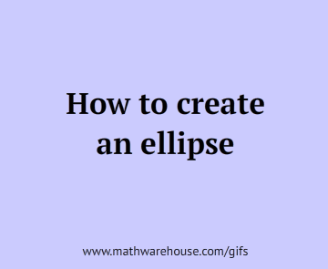 ellipse from foci