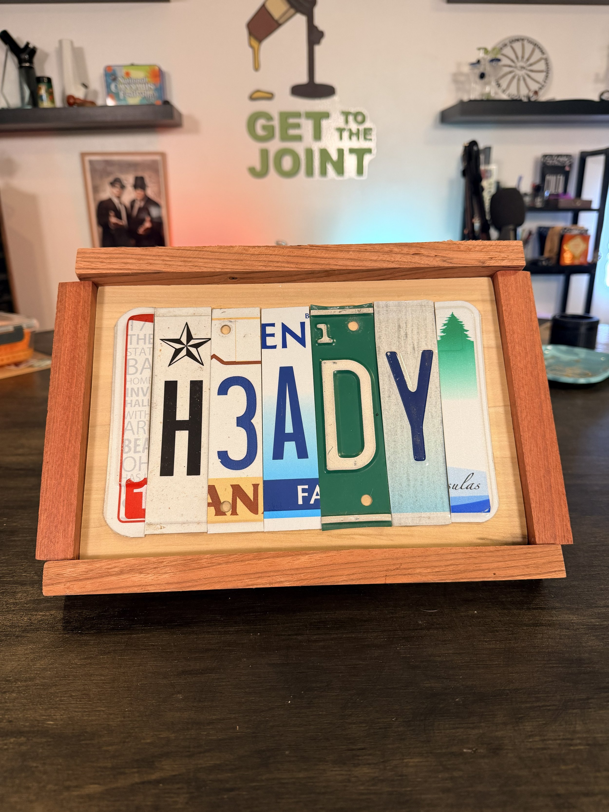 Heady - License Plate Art