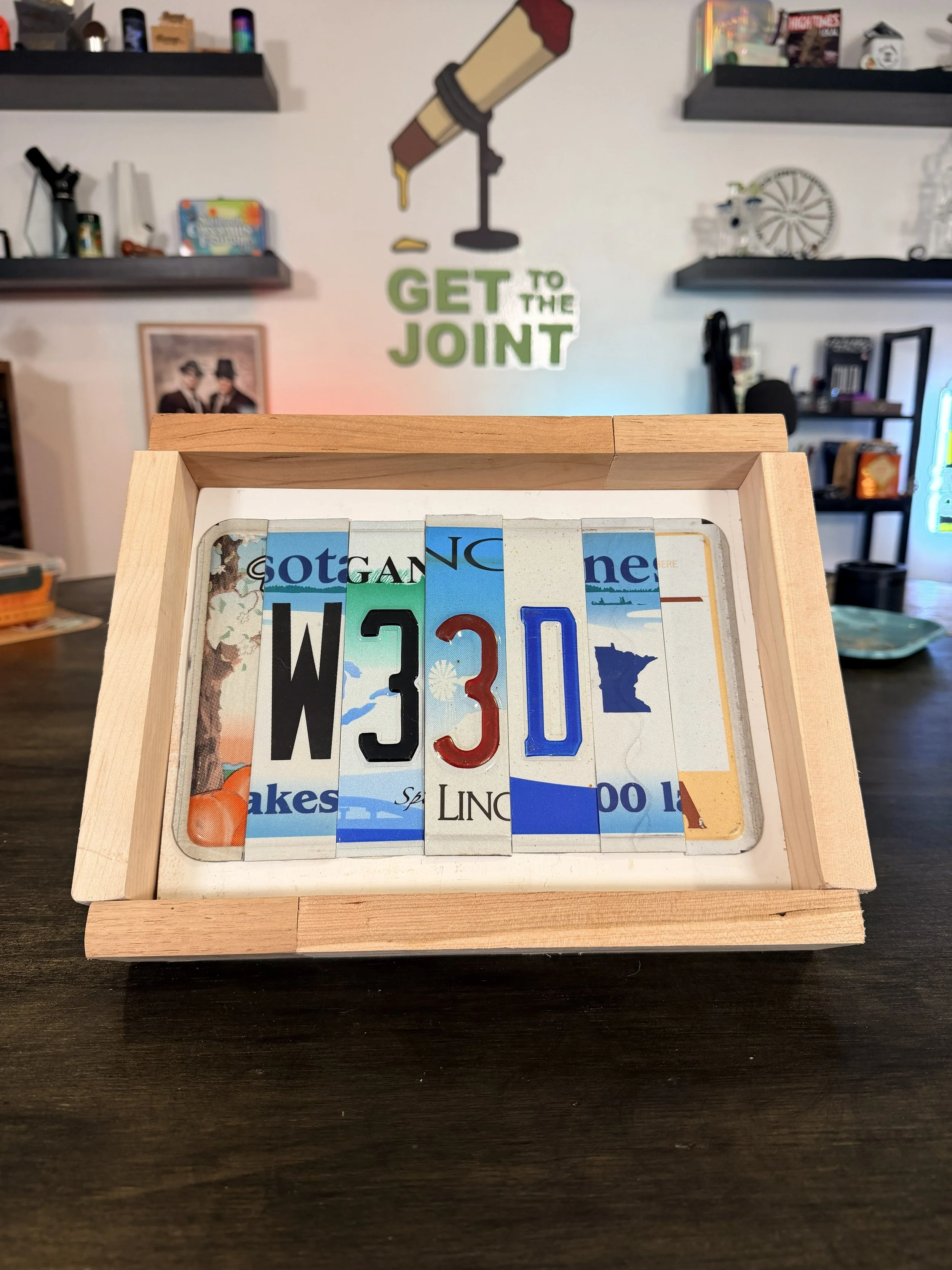 Weed - License Plate Art