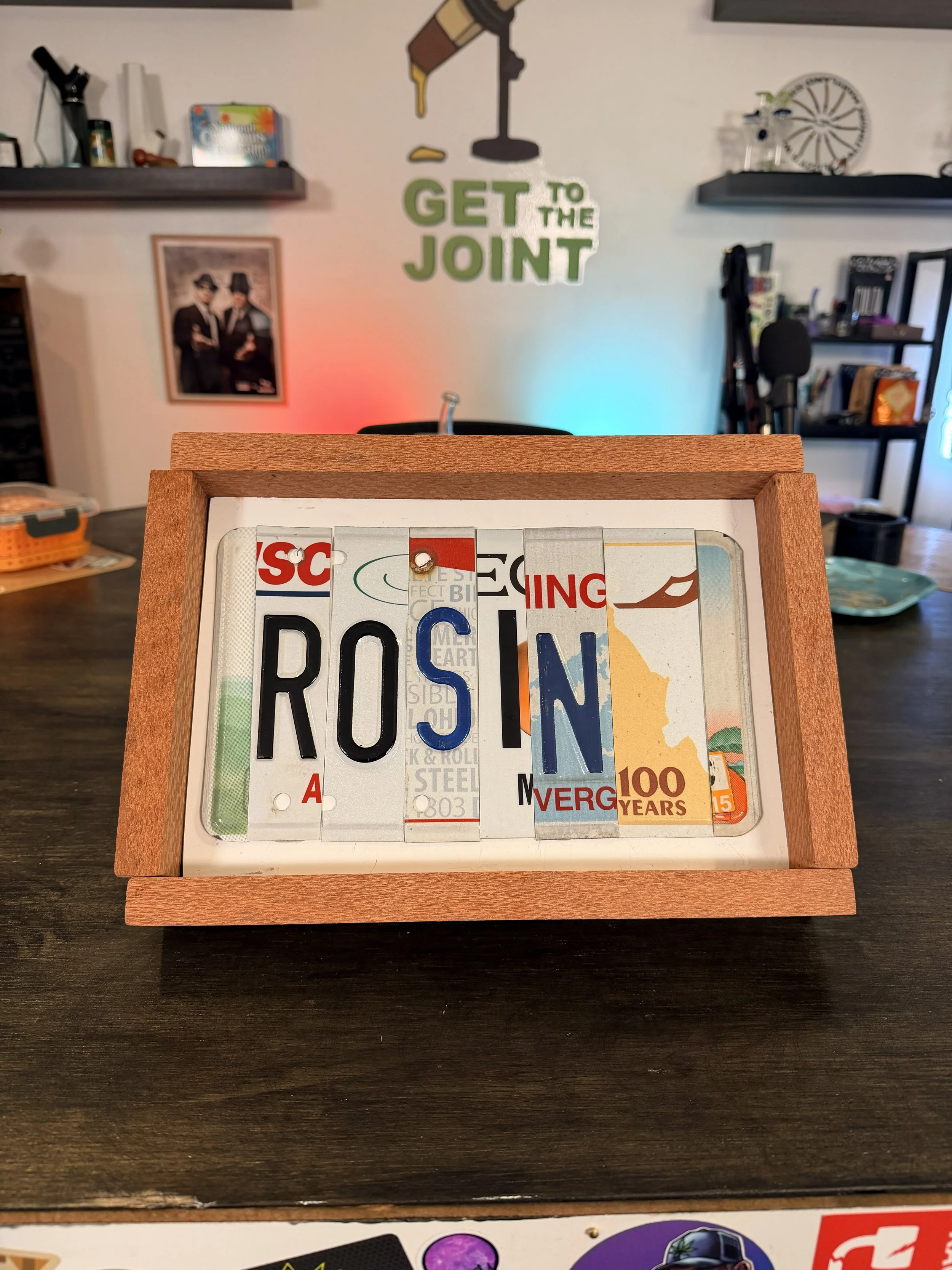 Rosin - License Plate Art