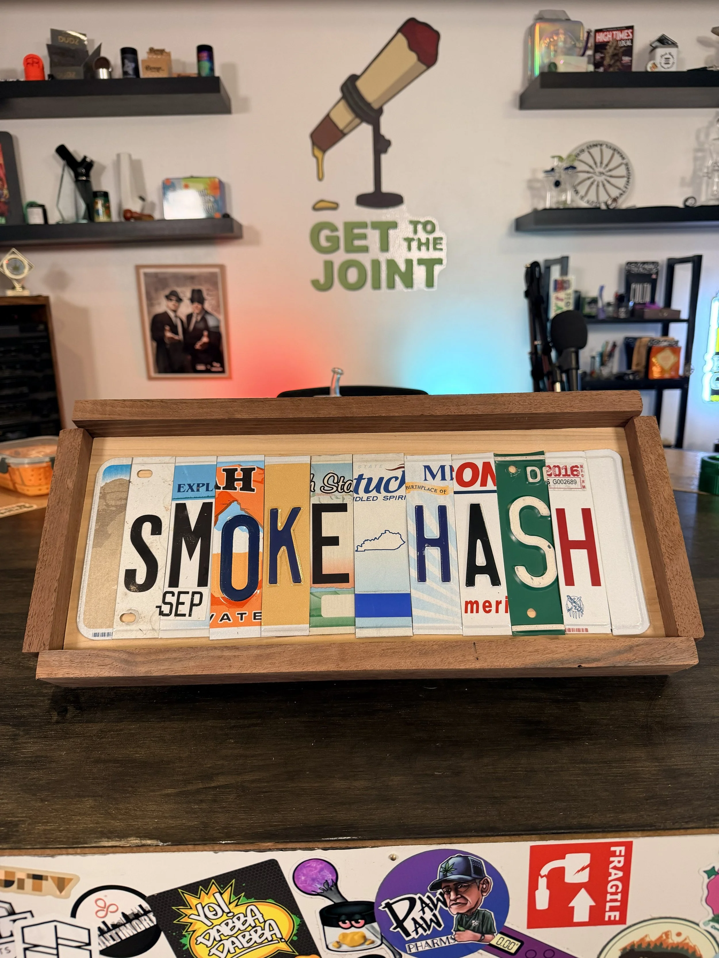 Smoke Hash - License Plate Art