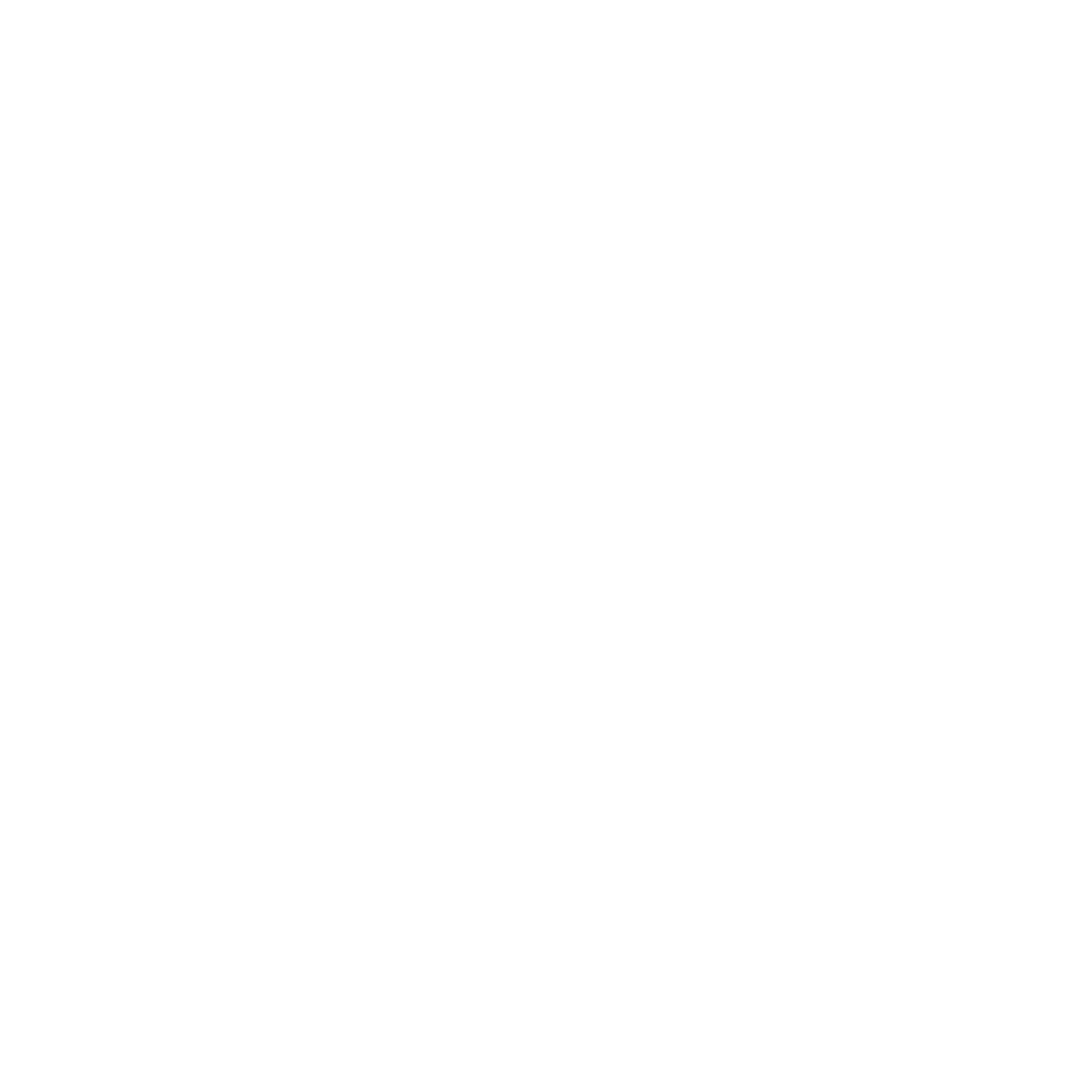 White line drawing of a leaf branch on a black background.