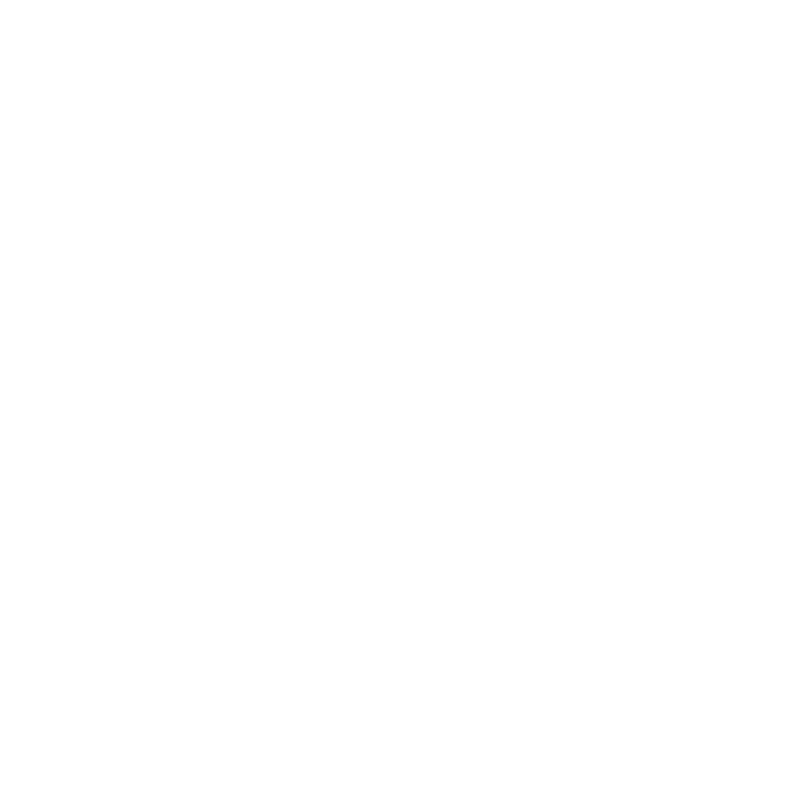 Black background with large white geometric shapes resembling circles and crescents.