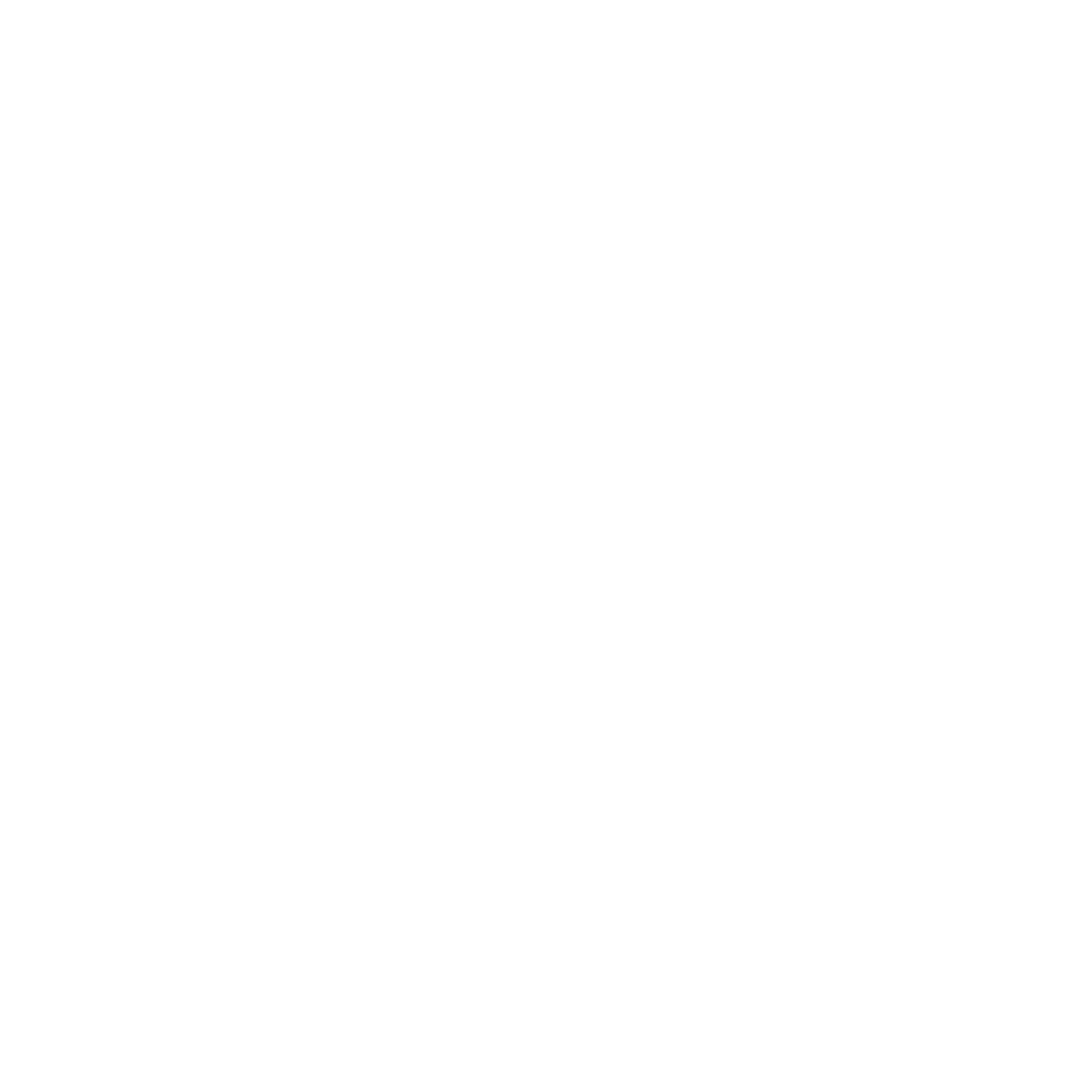 A black background with a white geometric starburst pattern in the center, made of trapezoids and triangles.