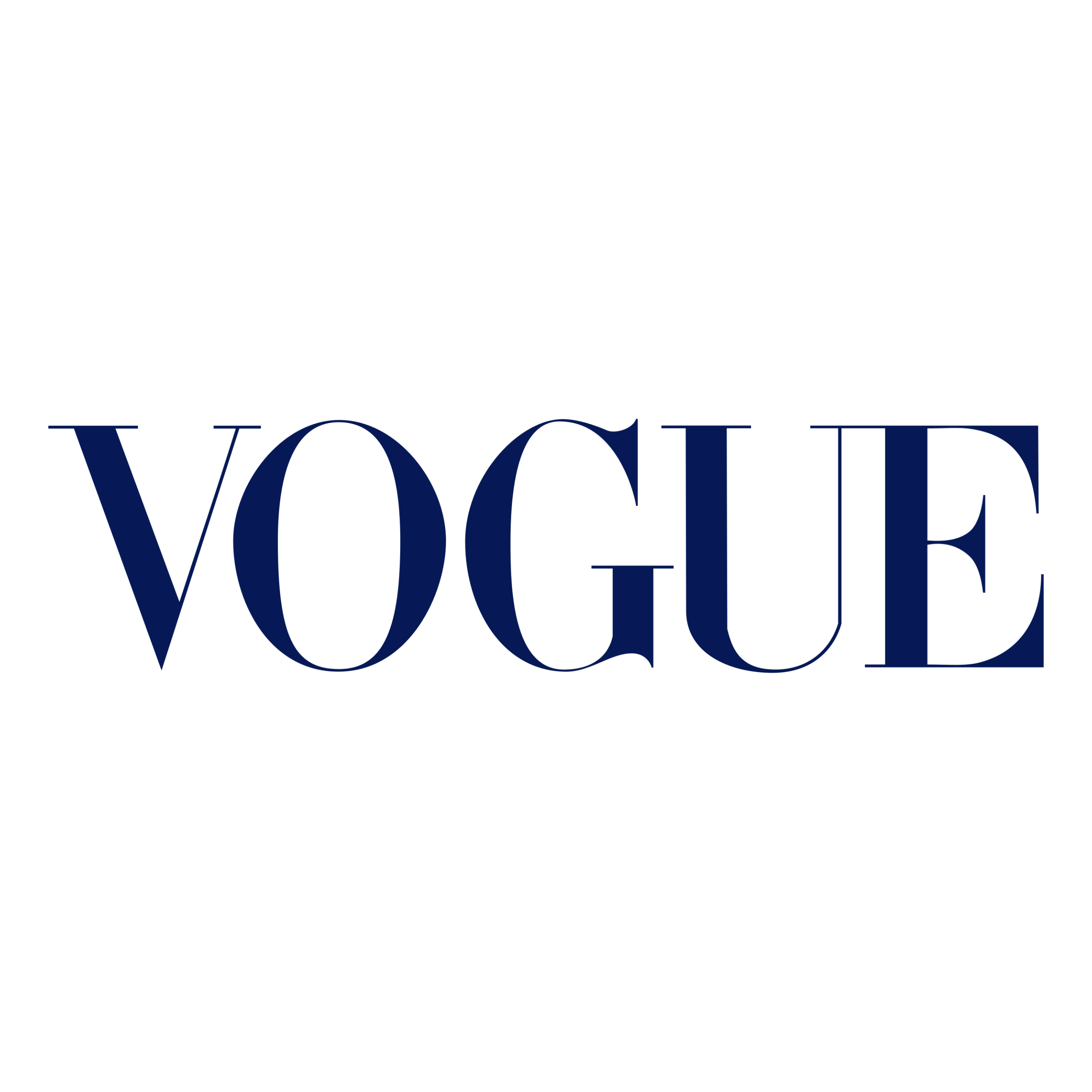 A black background with the word "VOYAGE" written in large navy blue letters and a stylized compass logo in gold above the text.