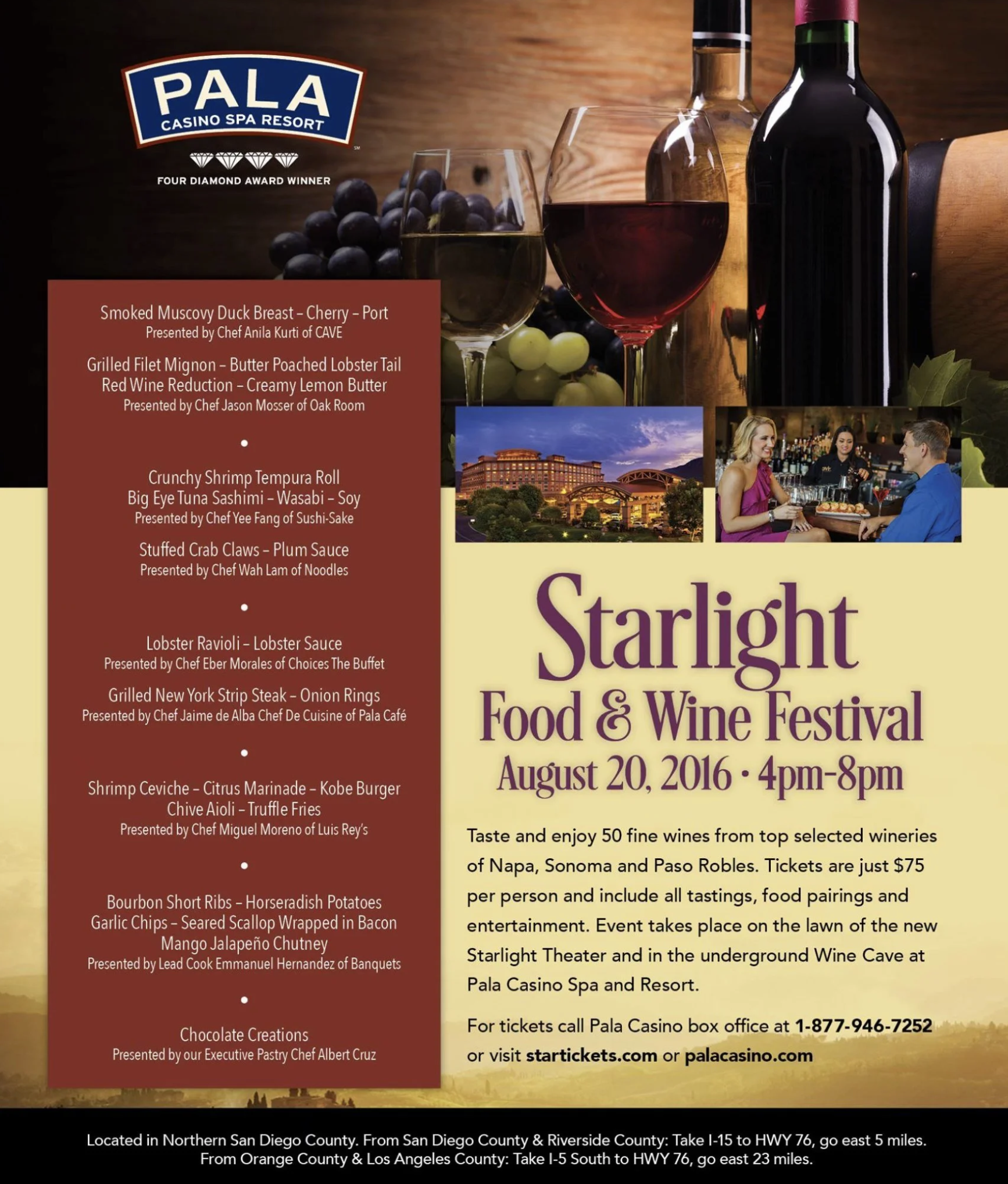 Starlight Food & Wine Festival | Pala Casino
