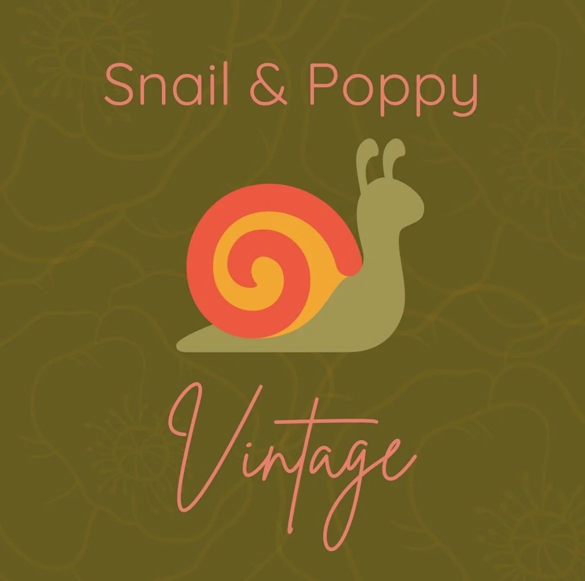 Snail and Poppy Vintage