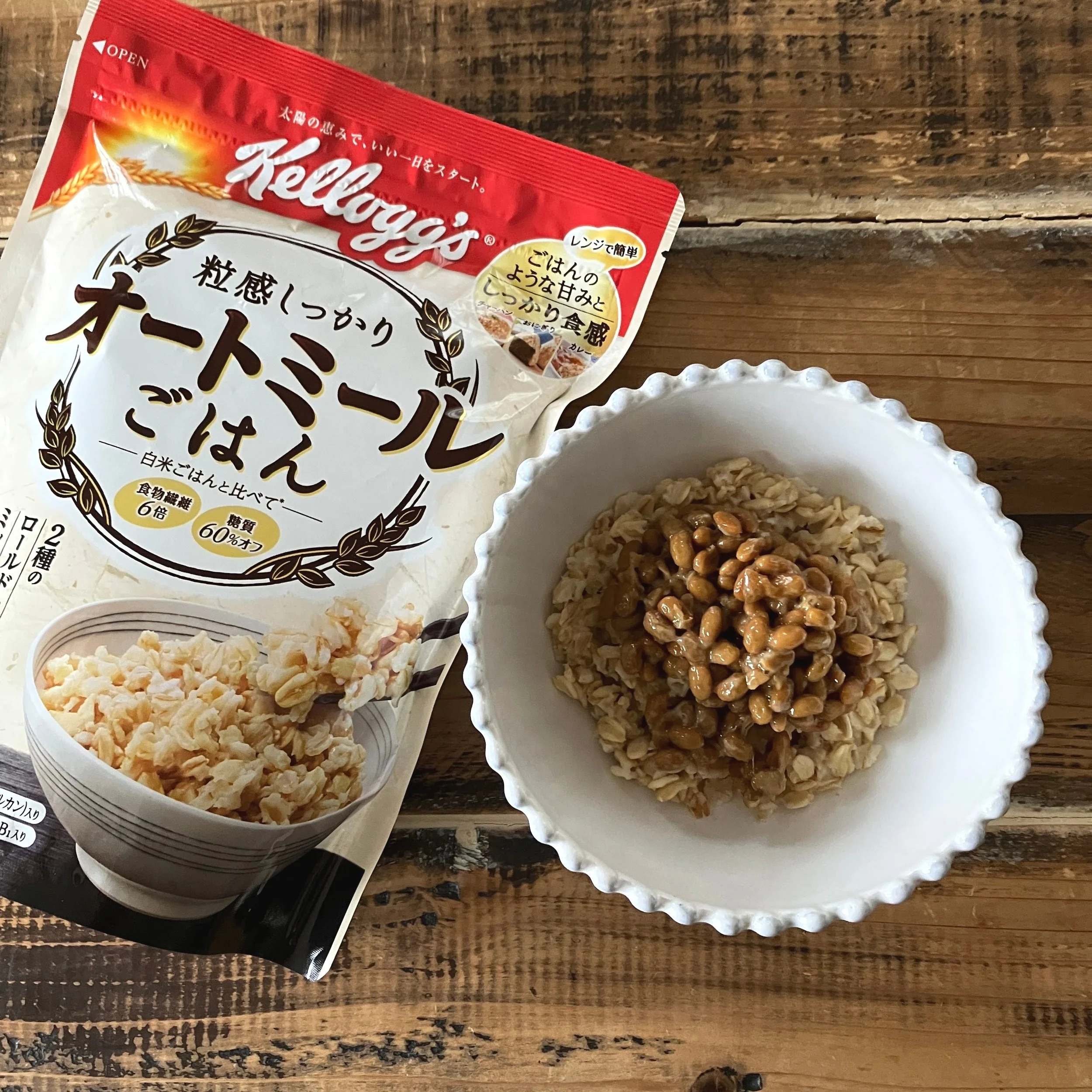 オートミールごはん