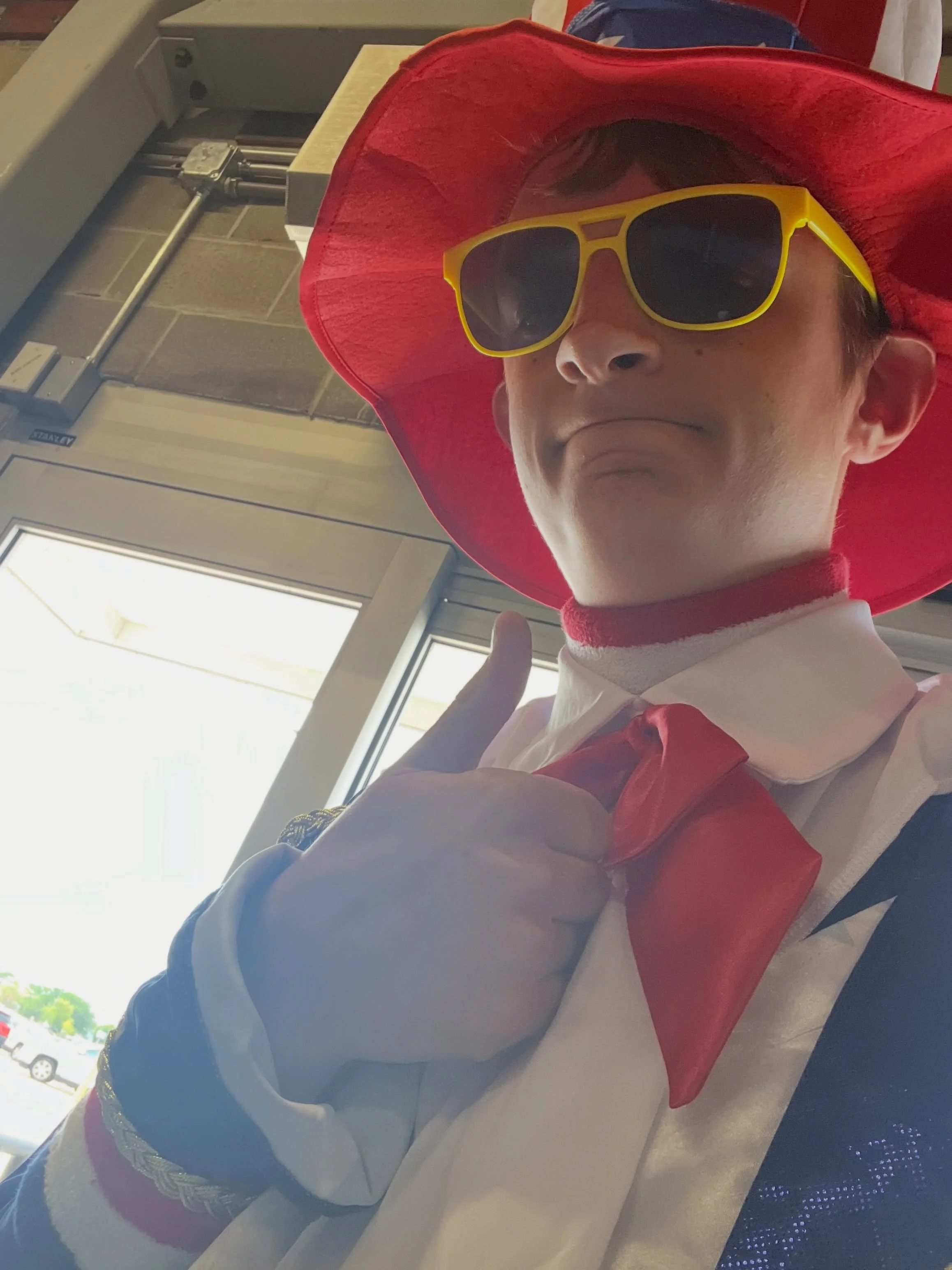 Happy 4th of July post! Lots of fun getting to go to Walmart dressed as Uncle Sam, reading the Declaration of Independence, and just having a great 4th of July!