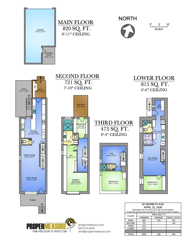 floor plans of 82 Kenneth Ave
