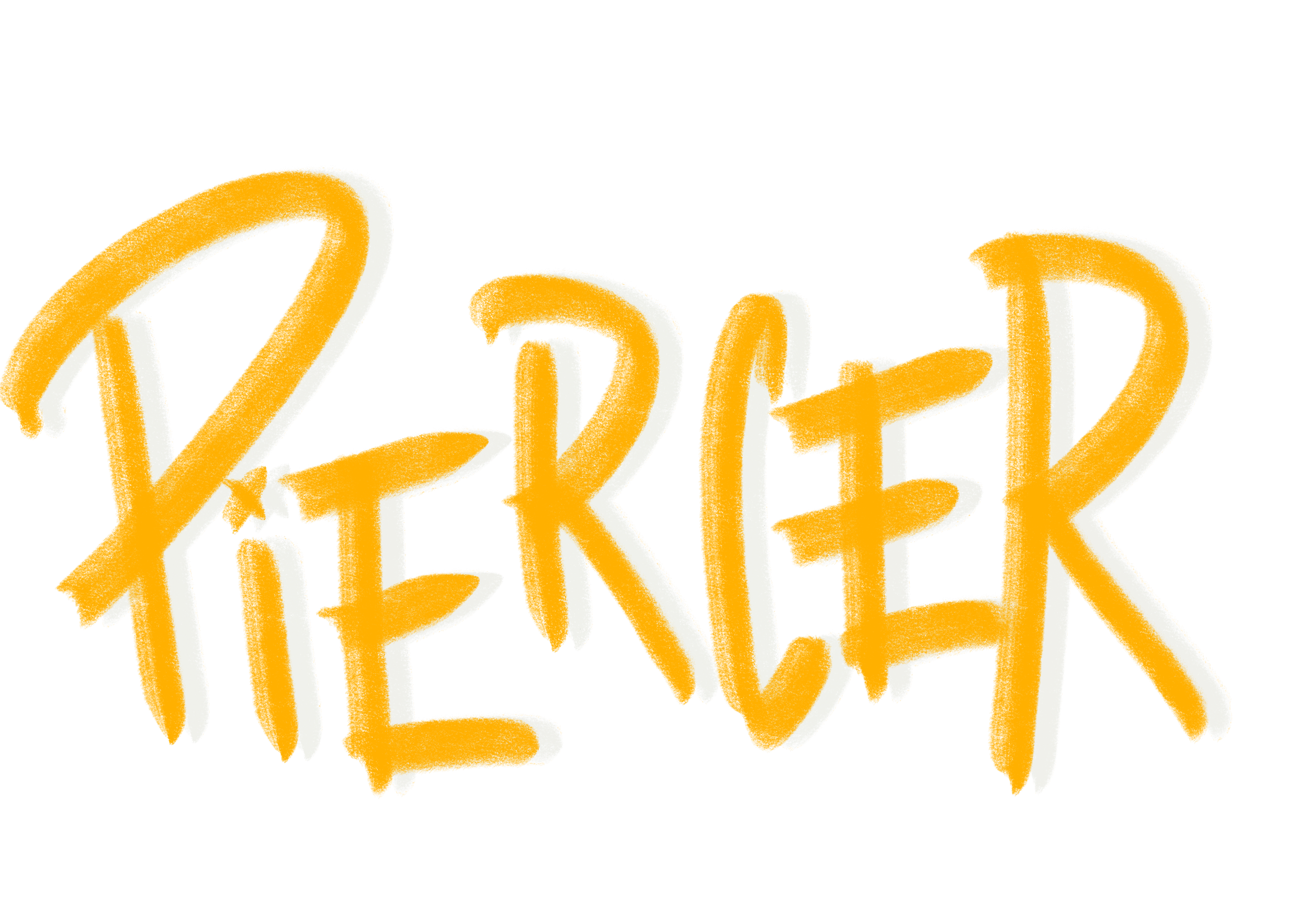Bright yellow graffiti-style text on a black background reading 'RUBBER'}