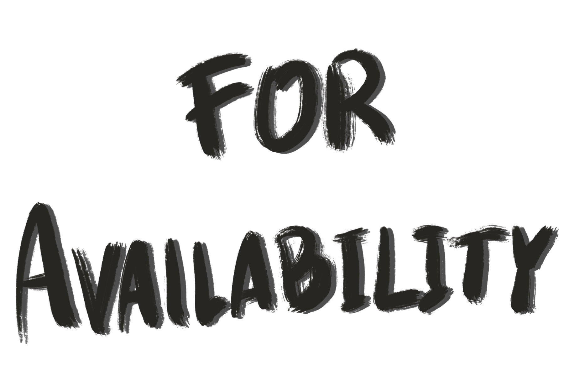 Black text on a white background reads 'FOR Any activity' in a handwritten style.