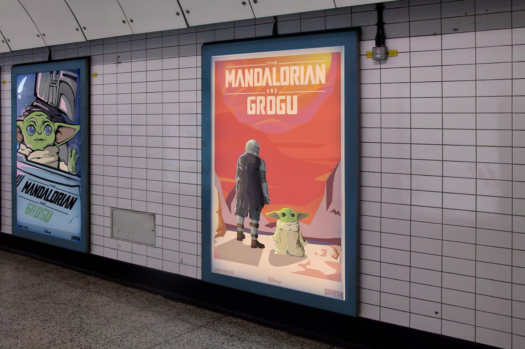 The Mandalorian and Grogu Movie Poster Series