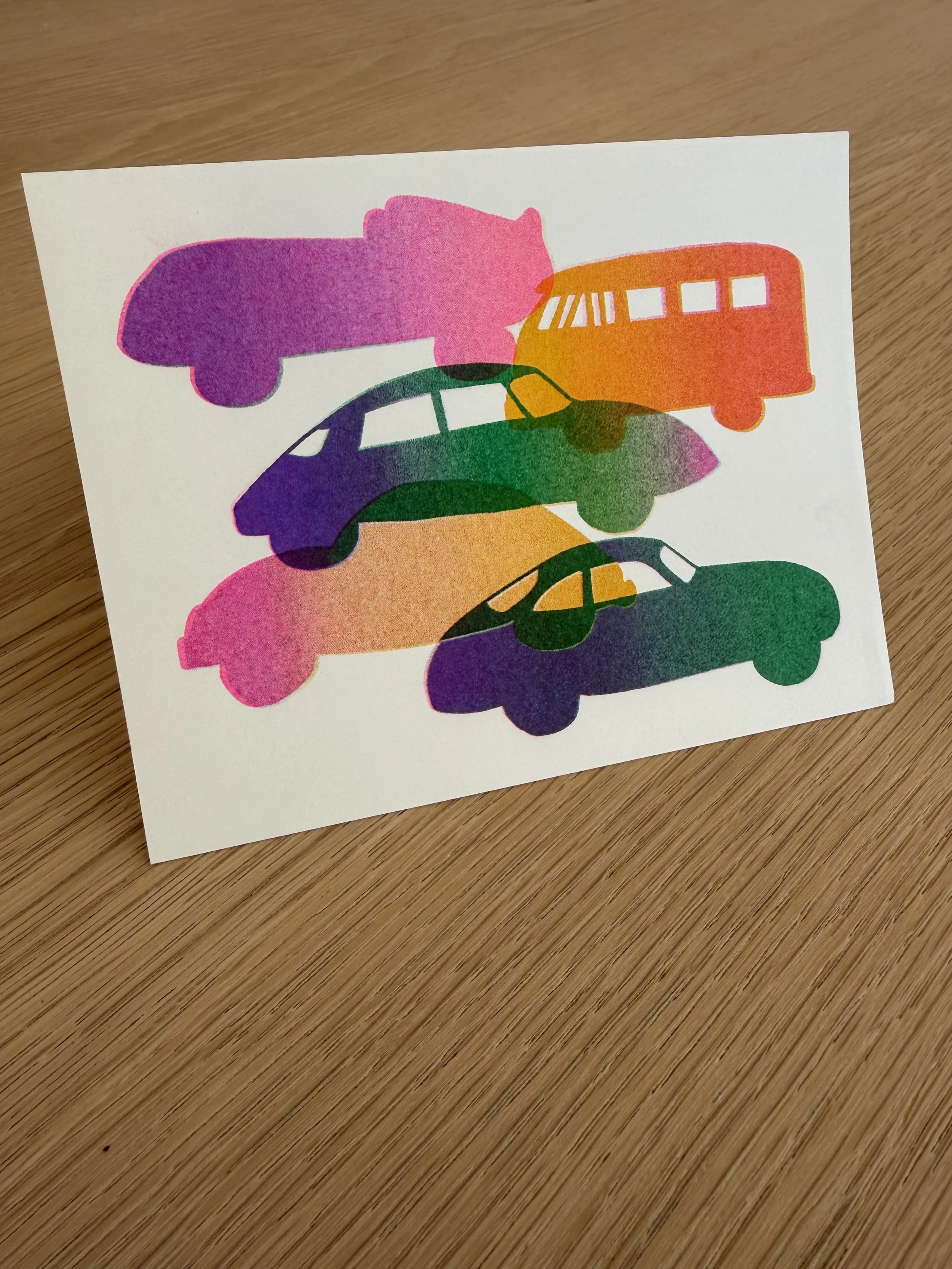 Euro Card Ombre Cool Pink 5 pack