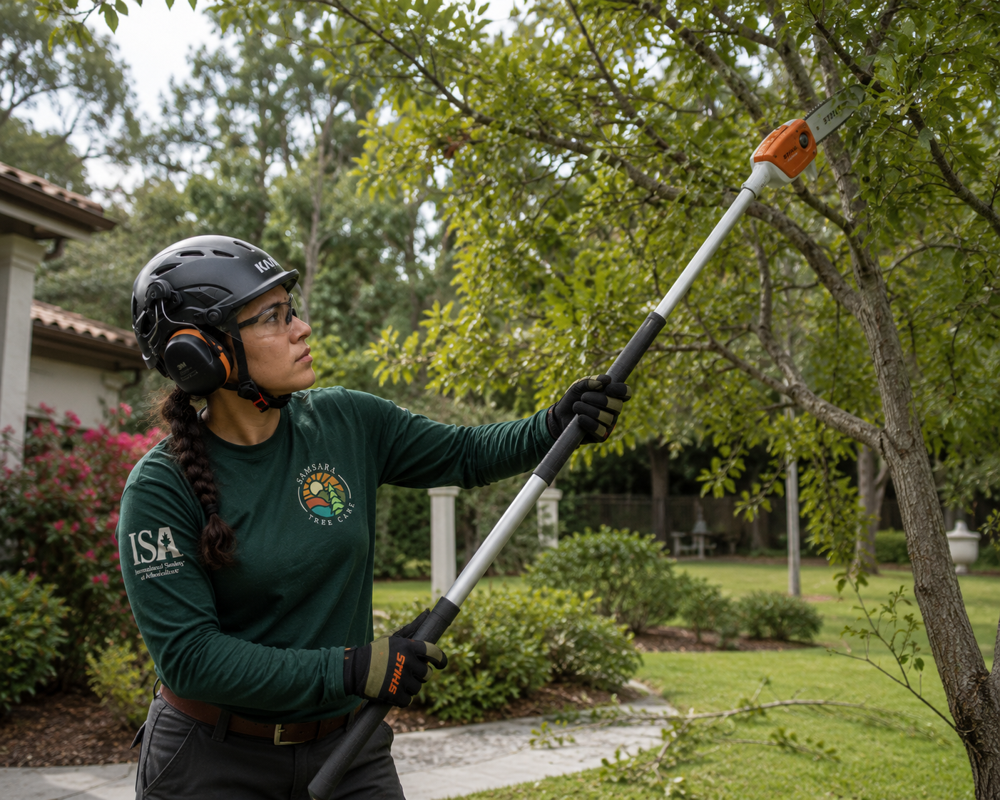 Samsara Tree Care structural pruning street trees by a certified arborist