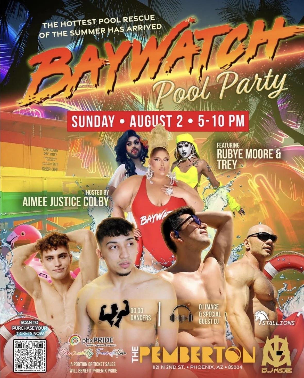 Baywatch pool party!