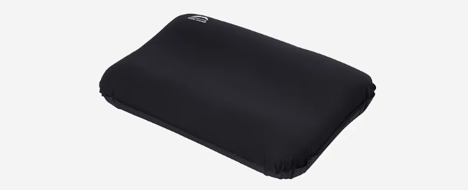 Black backpack or carrying case with a zipper and a logo on top.