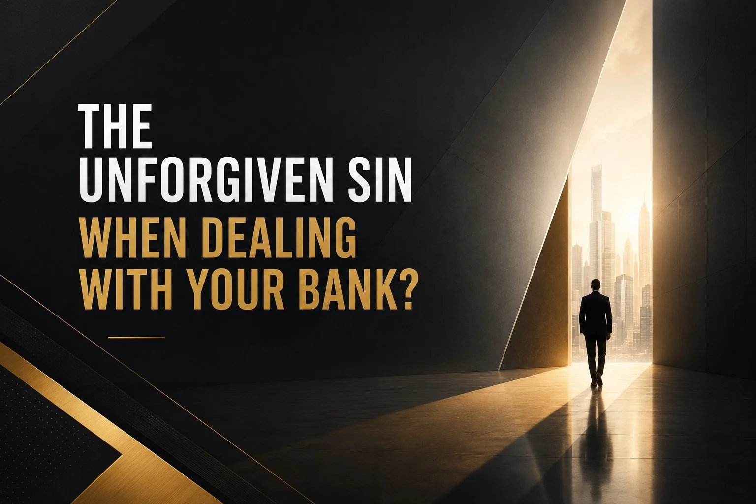 The Unforgiven Sin When Dealing With Your Bank