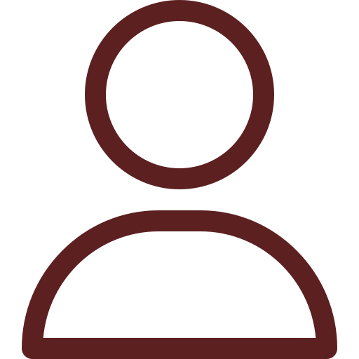 Minimalist icon of a person, represented by a circle for the head and a semicircle for the shoulders.