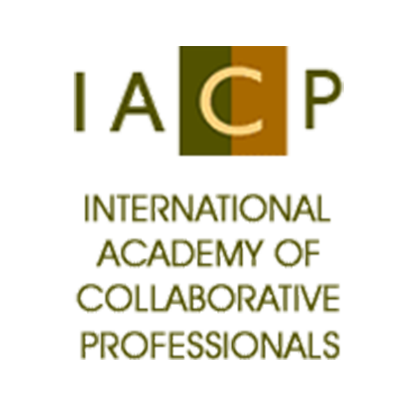 IACP Logo with text in green and beige reading 'International Academy of Collaborative Professionals'.