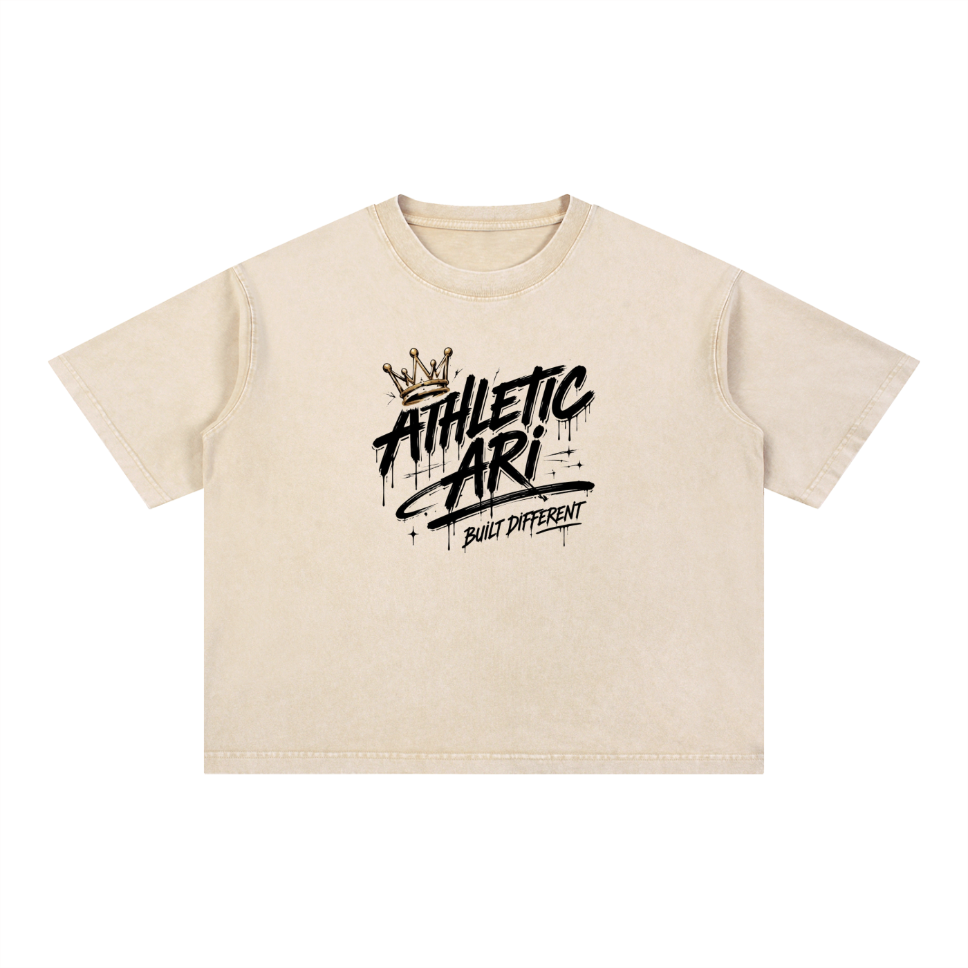 Mineral Wash Boxy Cotton T-Shirt