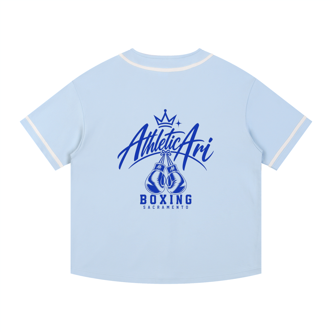 Contrast Piped Button-Up Jersey