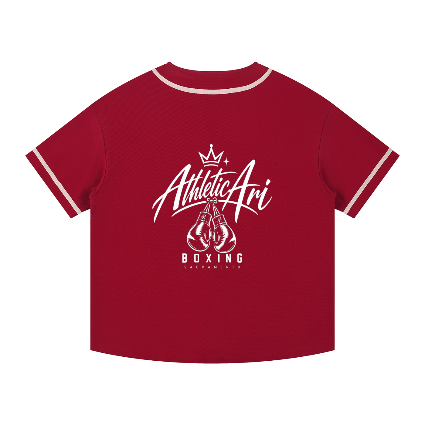 Contrast Piped Button-Up Jersey